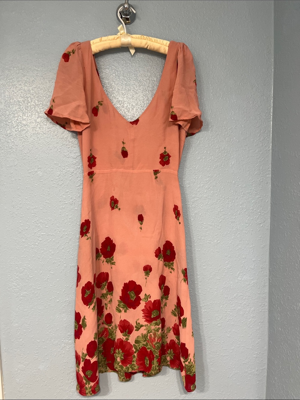 RARE Reformation Ophelia midi dress, sz 0 (see notes) - Picture 2 of 11